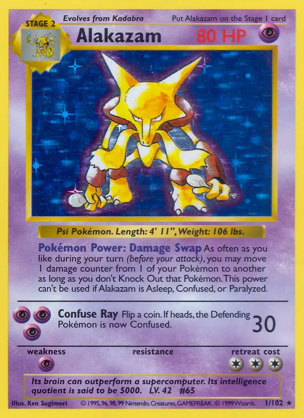 Alakazam Holo 1 Normal