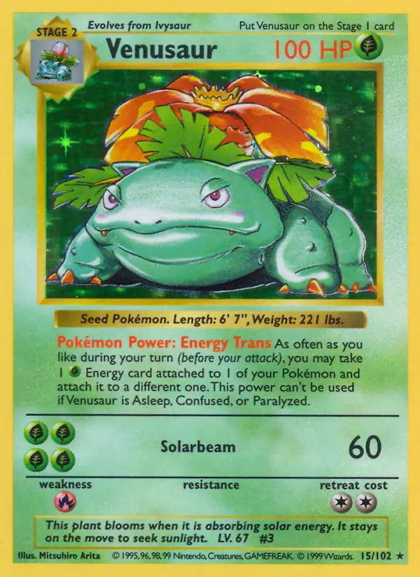 Venusaur Holo 15 Normal