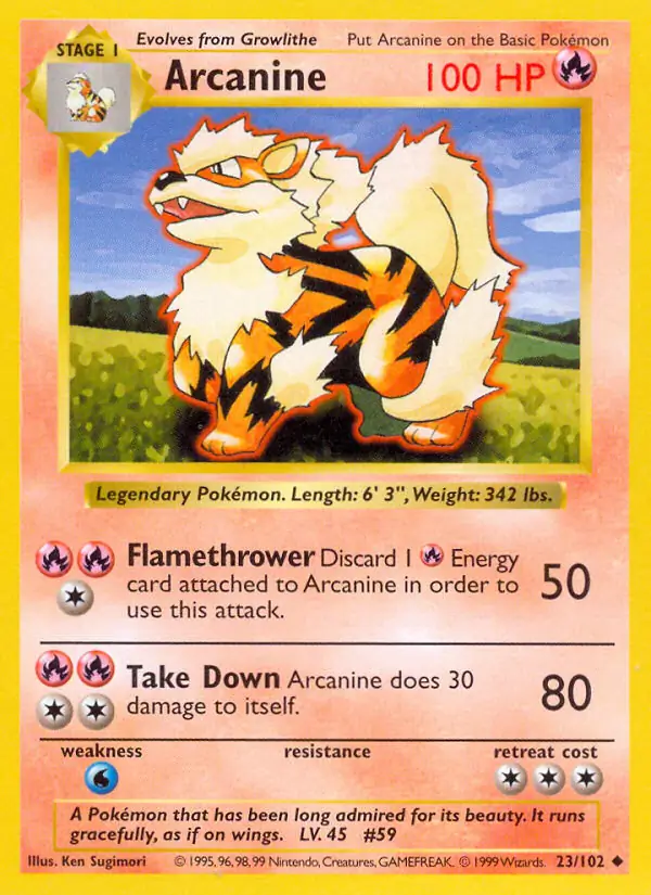 Arcanine 23 Normal