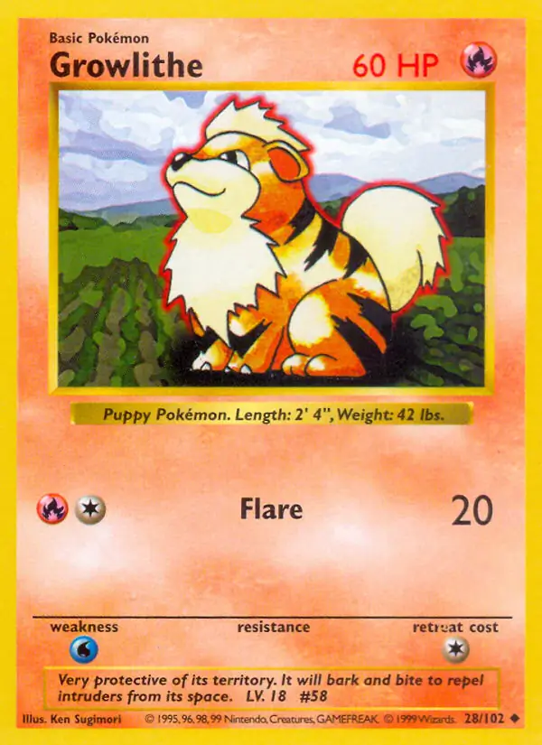 Growlithe 28 Normal