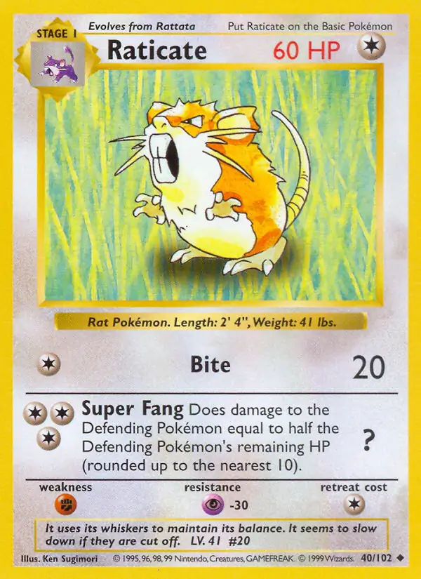 Raticate 40 Normal