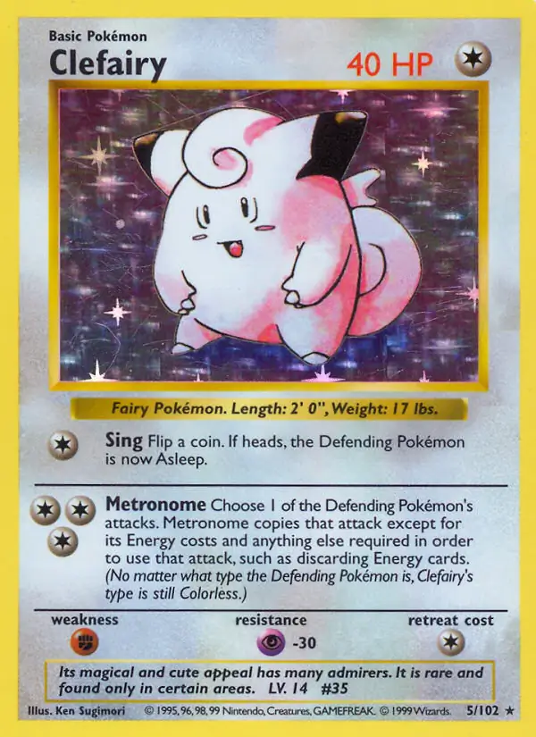 Clefairy Holo 5