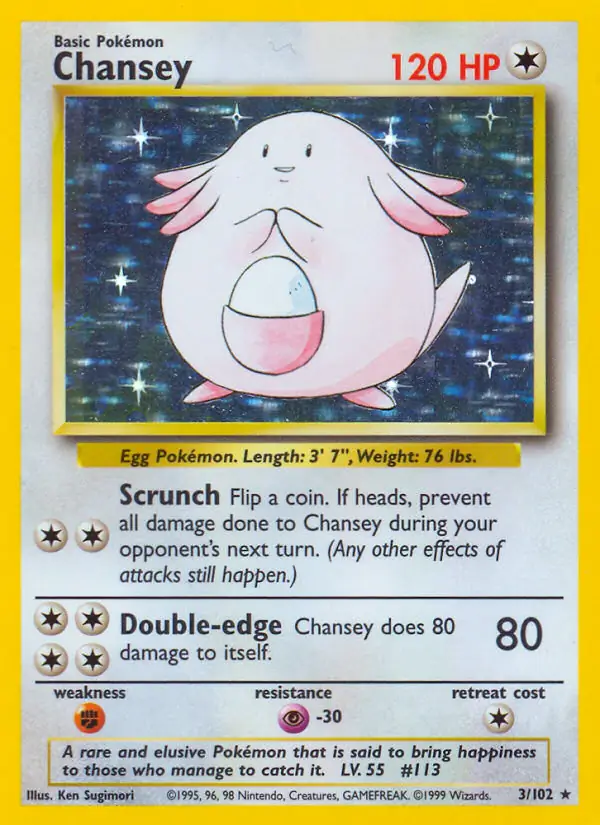 Chansey Holo 3 Normal