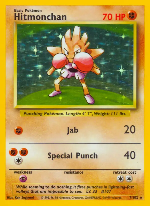 Hitmonchan Holo 7
