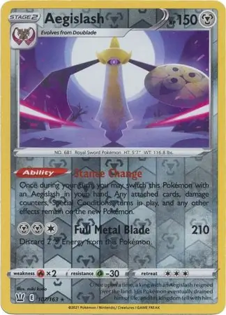 Aegislash Reverse Holo 107