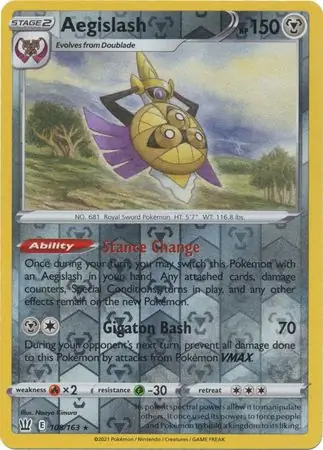 Aegislash Reverse Holo 108 Normal