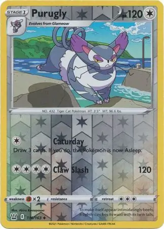 Purugly Reverse Holo 116 Normal