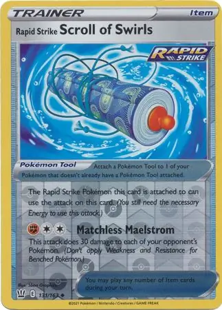 Rapid Strike Scroll of Swirls Reverse Holo 131 Normal