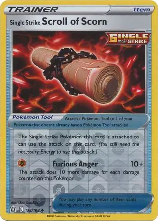 Single Strike Scroll of Scorn Reverse Holo 133 Normal