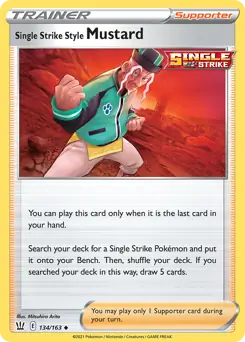 Single Strike Style Mustard 134 Normal