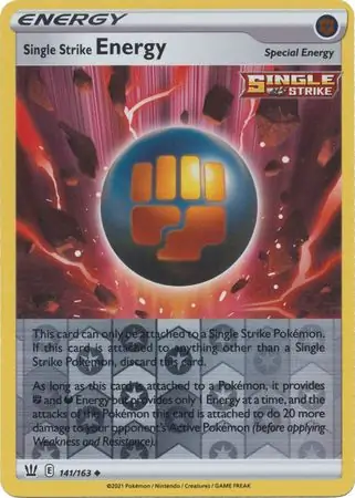 Single Strike Energy Reverse Holo 141 Normal