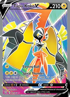 Full Art Tapu Koko V 147 Normal