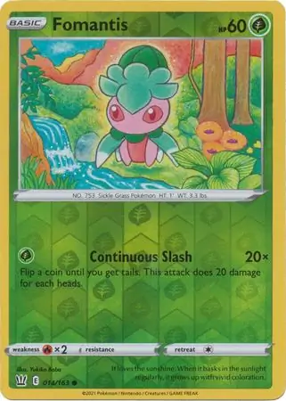 Fomantis Reverse Holo 014 Normal