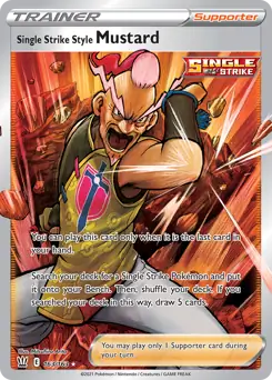Full Art Single Strike Style Mustard 163 Normal