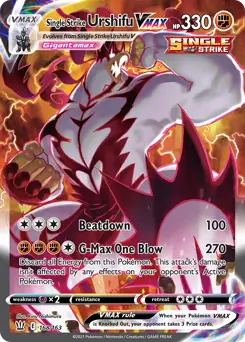 Single Strike Urshifu VMAX Alternate Art Secret 168