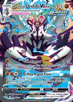 Rapid Strike Urshifu VMAX Alternate Art Secret 170 Normal