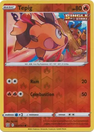 Tepig Reverse Holo 023
