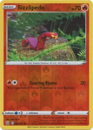 Sizzlipede Reverse Holo 029 Normal
