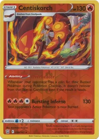 Centiskorch Reverse Holo 030