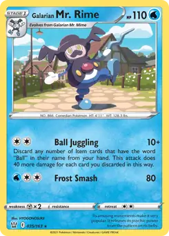 Galarian Mr. Rime 035 Normal
