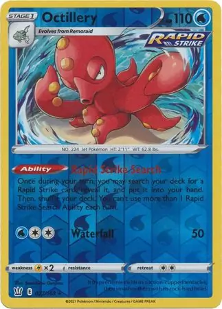 Octillery Reverse Holo 037 Normal