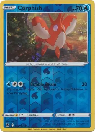 Corphish Reverse Holo 038 Normal