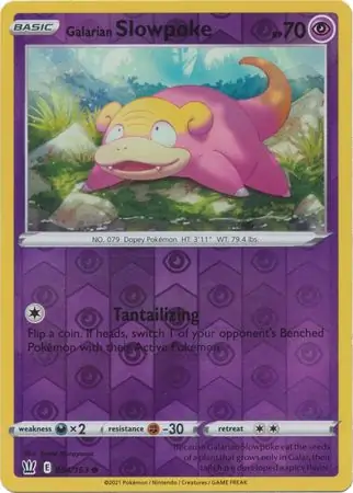 Galarian Slowpoke Reverse Holo 054