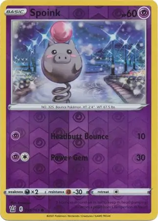 Spoink Reverse Holo 055 Normal