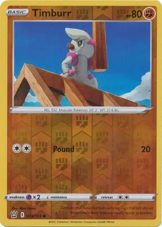 Timburr Reverse Holo 073 Normal