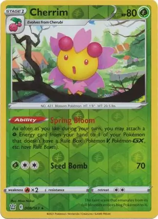 Cherrim Reverse Holo 008