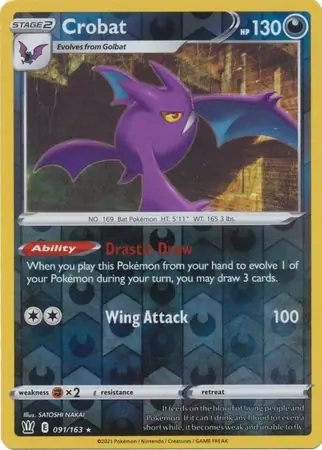 Crobat Reverse Holo 091 Normal