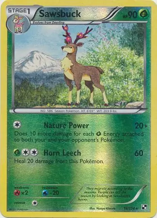 Sawsbuck Reverse Holo 14 Normal