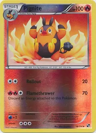 Pignite Reverse Holo 18 Normal