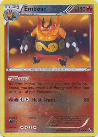 Emboar Reverse Holo 20 Normal