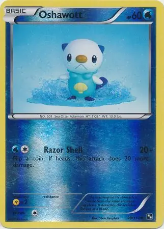 Oshawott Reverse Holo 28 Normal