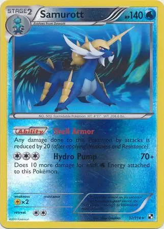 Samurott Reverse Holo 32 Normal