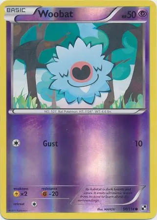 Woobat Reverse Holo 50 Normal
