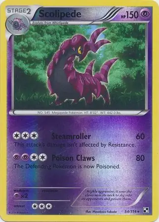 Scolipede Reverse Holo 54 Normal