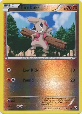 Timburr Reverse Holo 59 Normal