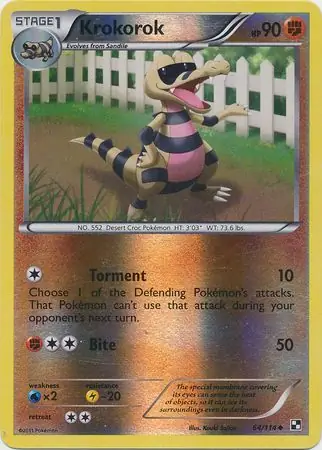 Krokorok Reverse Holo 64 Normal