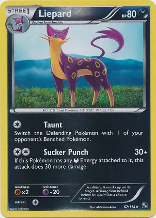 Liepard Reverse Holo 67 Normal