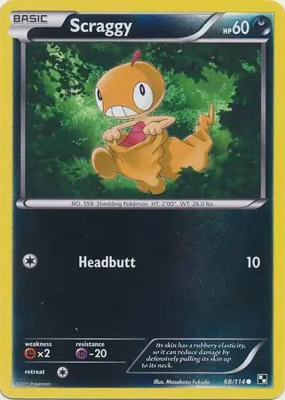 Scraggy Reverse Holo 68 Normal