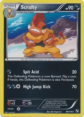 Scrafty Reverse Holo 69 Normal
