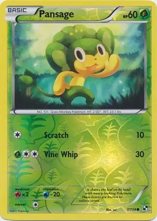 Pansage Reverse Holo 7