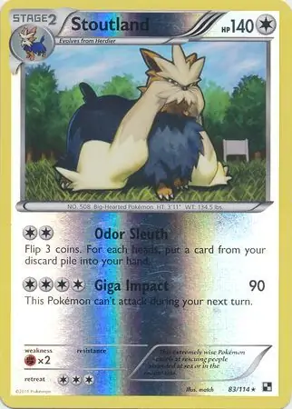Stoutland Reverse Holo 83 Normal
