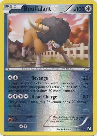 Bouffalant Reverse Holo 91 Normal