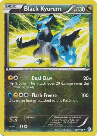 Black Kyurem Reverse Holo 100