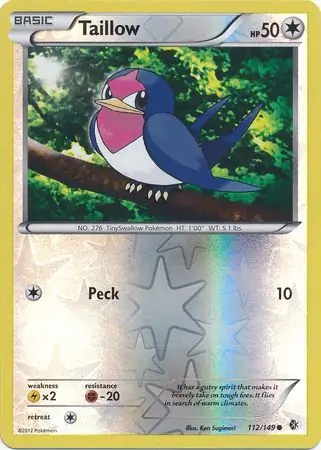 Taillow Reverse Holo 112