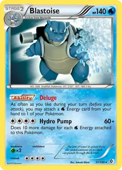 Blastoise Holo 31