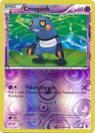 Croagunk Reverse Holo 64